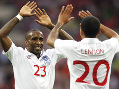 Aaaron Lennon provided the assist for Jermain Defoe's goal against Slovenia at Wembley