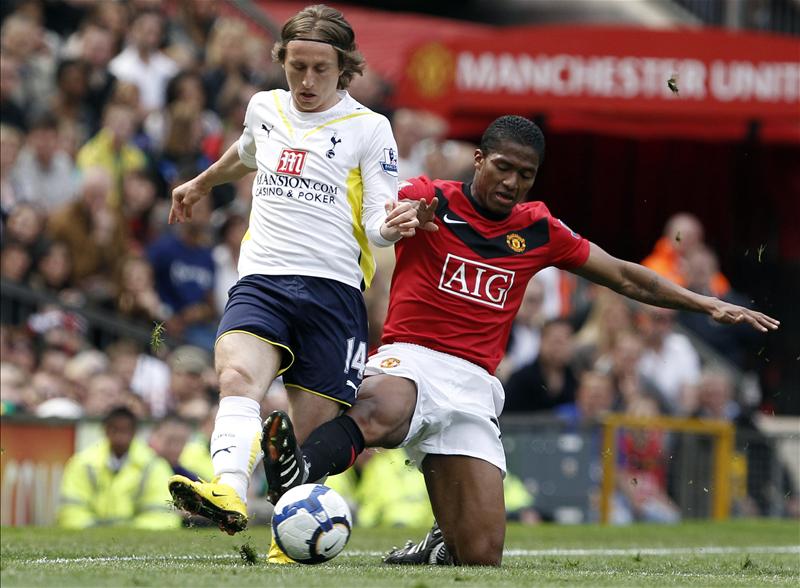 Luka Modric against Manchester United