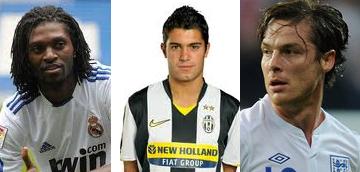Emmanuel Adebayor, Yago Falque & Scott Parker               