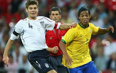 England v Brazil Soccer