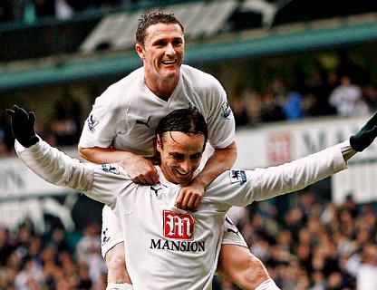 Dimitar Berbatov & Robbie Keane - 46 goals shared equally between them in 2007-08