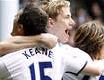 Roman Pavlyuchenko clebrated the winner against West Ham United