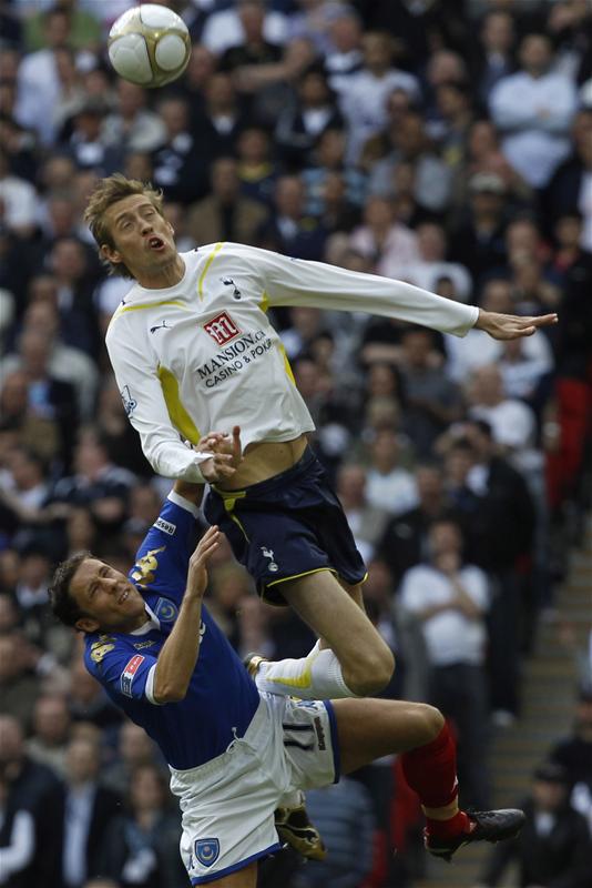 Peter Crouch Spurs v Portsmouth FA Cup Semi-Final, Wembley April 2010