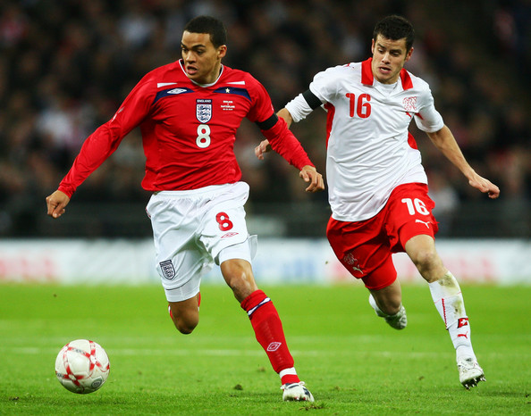 Jermaine Jenas for England against Switzerland