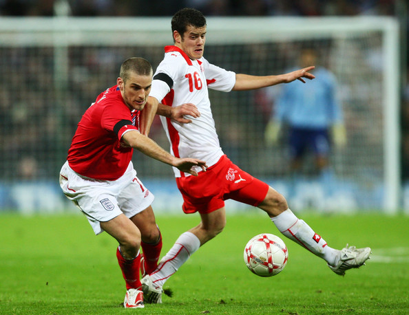 David Bentley for England against Switzerland