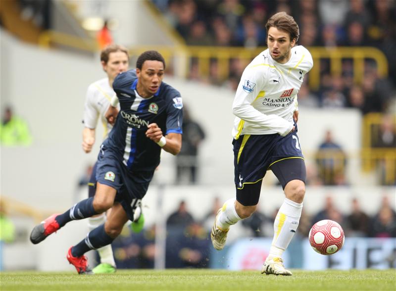 Niko Kranjcar in action for Spurs against Blackburn Rovers