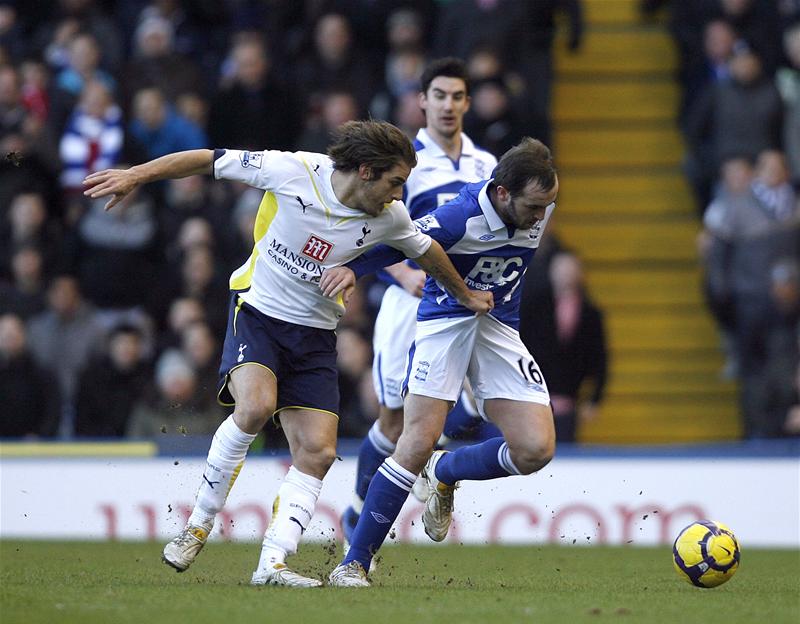 David Bentley in action for Tottenham Hotspur at Birmingham City