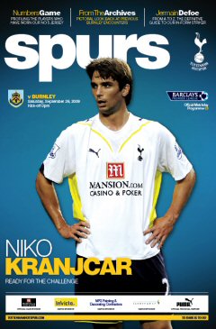 Matchday Programme Spurs v Burnley