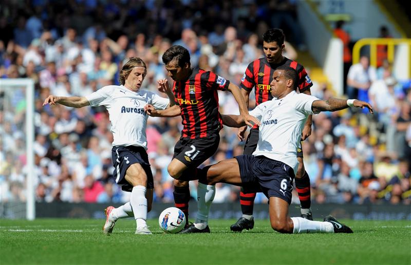 Action from Tottenham Hotspur v Manchester City, August 2011