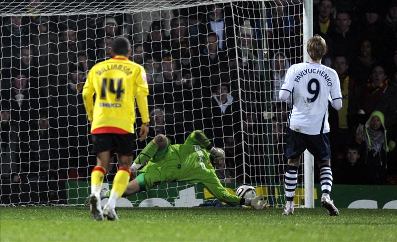 Roman Pavlyuchenko in action for Spurs against Watford, December 2008