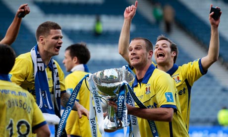 Kilmarnock celebrate their 2012 Scottish League Cup win