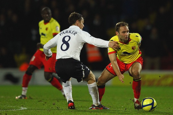 Scott Parker in action for Spurs at Watford