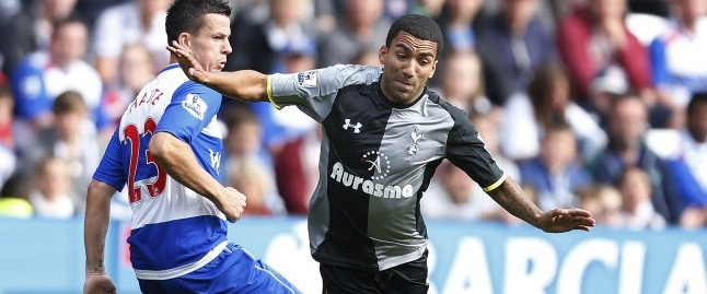 Aaron Lennon in action against Reading, September 2012