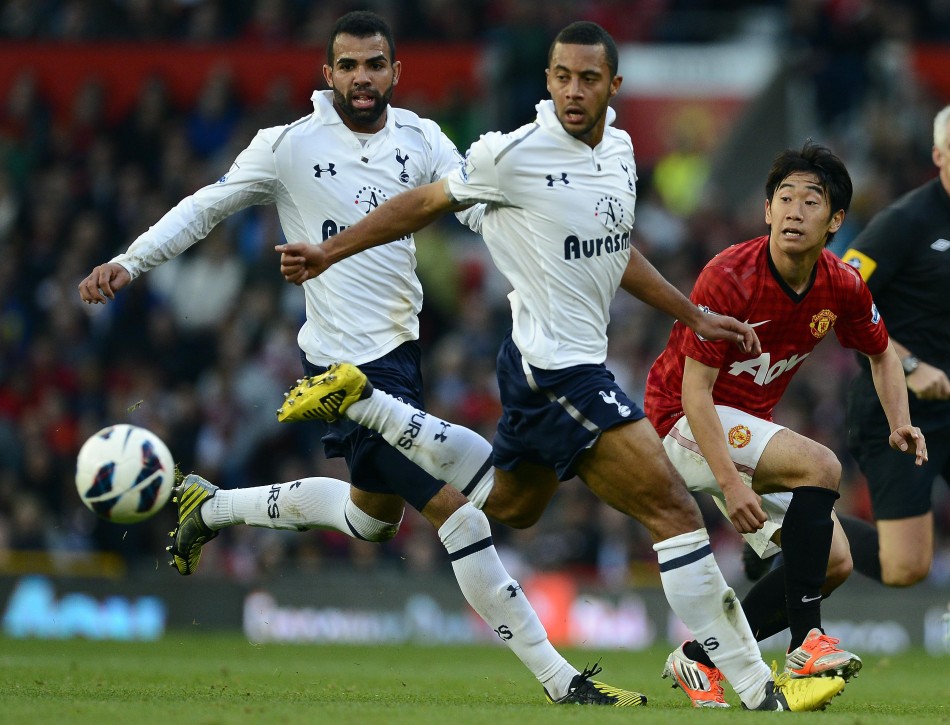 Sandro & Mousa Dembele in action for Spurs against Manchester United, September 2012