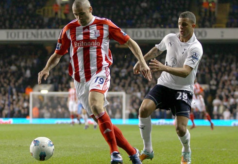 Action from Tottenham Hotspur 1-1 Stoke City, March 2012