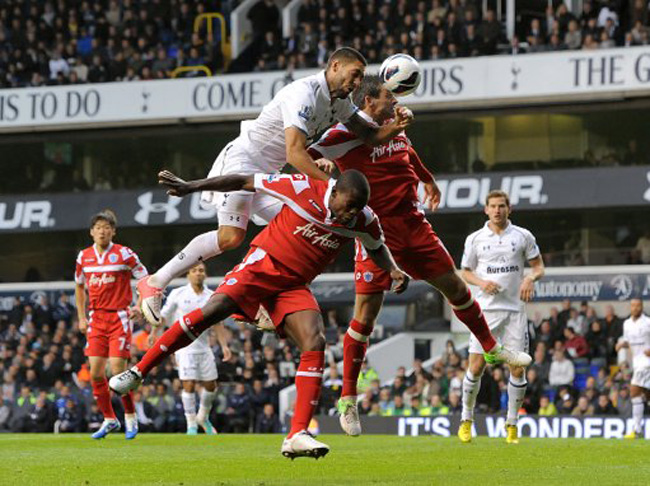 Action from Tottenham Hotspur 2-1 Queens Park Rangers, September 2012