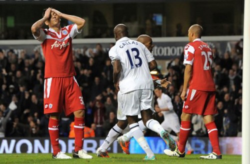 Action from Tottenham Hotspur 2-1 Queens Park Rangers, September 2012