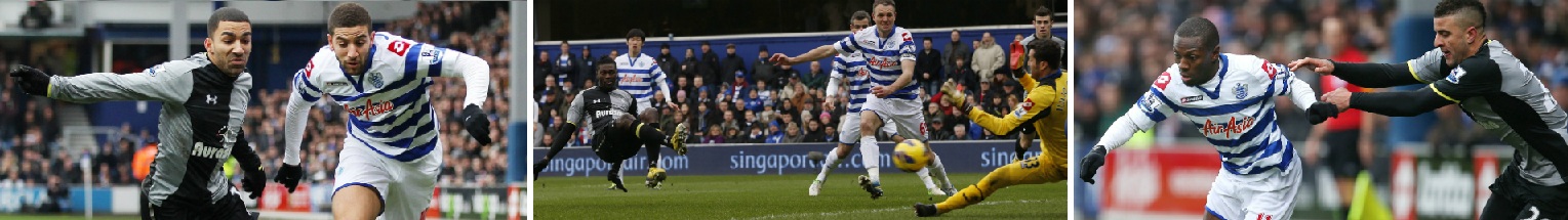 Action from Queens Park Rangers 0-0 Tottenham Hotspur, January 2013