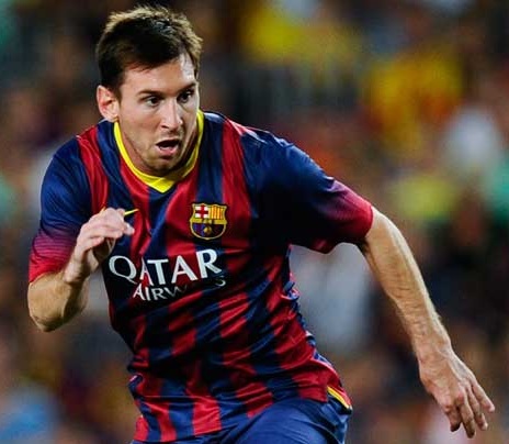 Lionel Messi of Barcelona