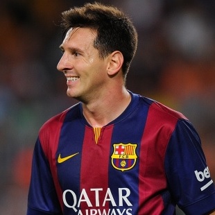 Lionel Messi of Barcelona