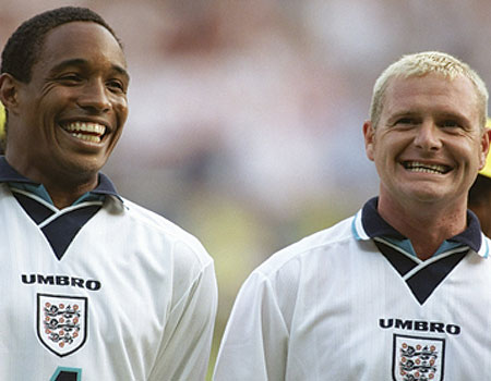 Paul Ince & Paul Gascoigne at EURO 96